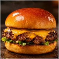 Broodje crispy cheese burger