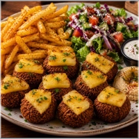 Falafel met ananas schotel